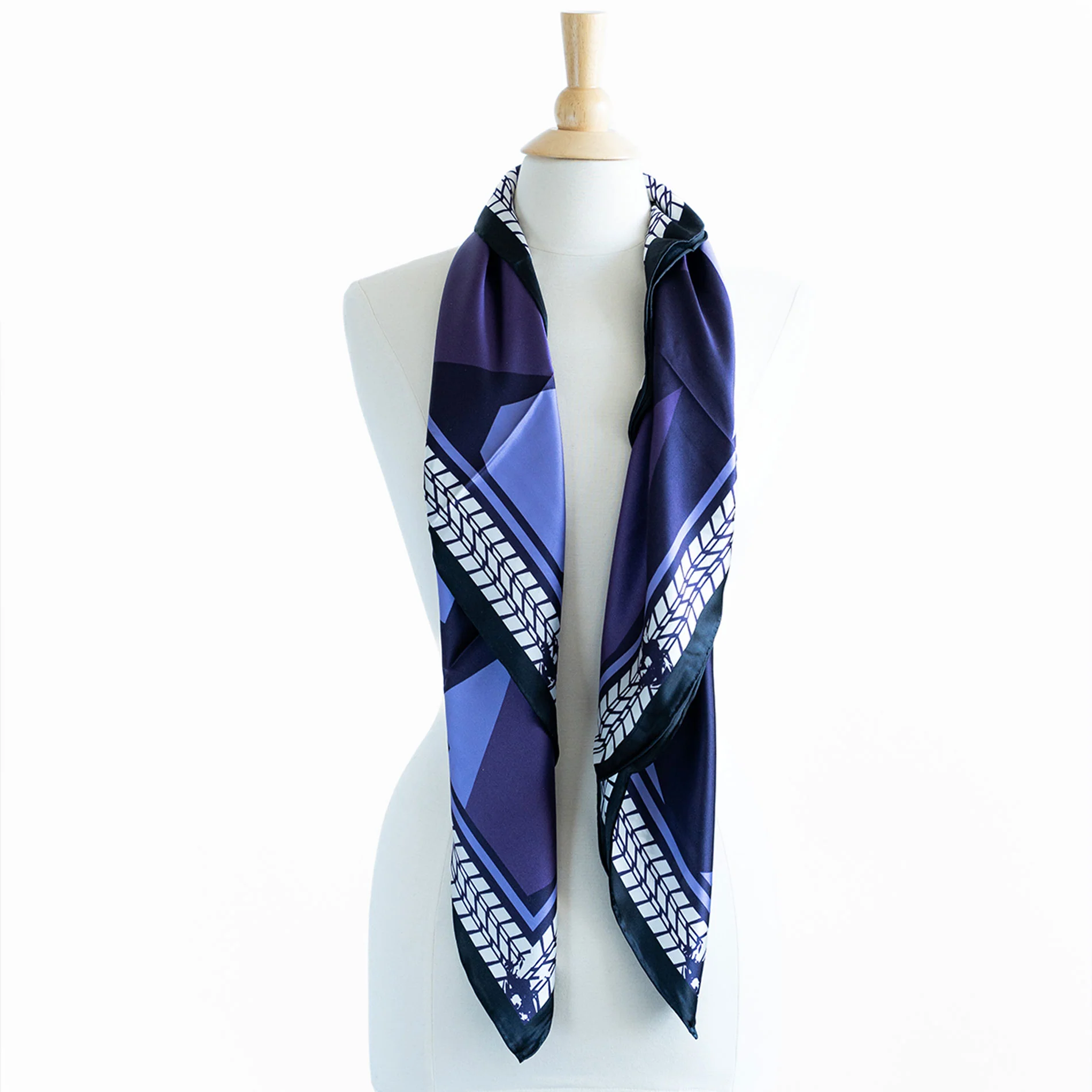 Purple Camo Silk Scarf - Image 10