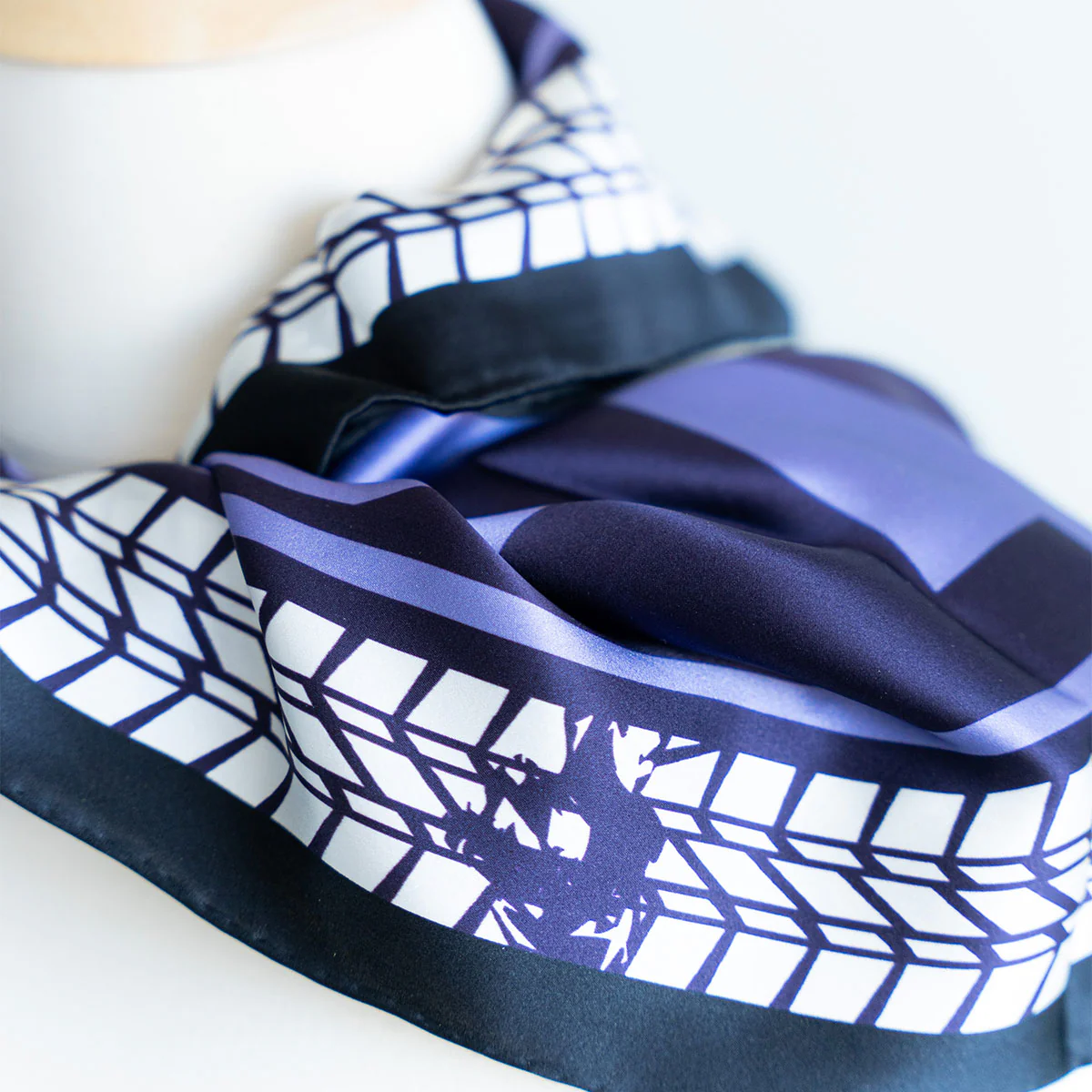 Purple Camo Silk Scarf - Image 8