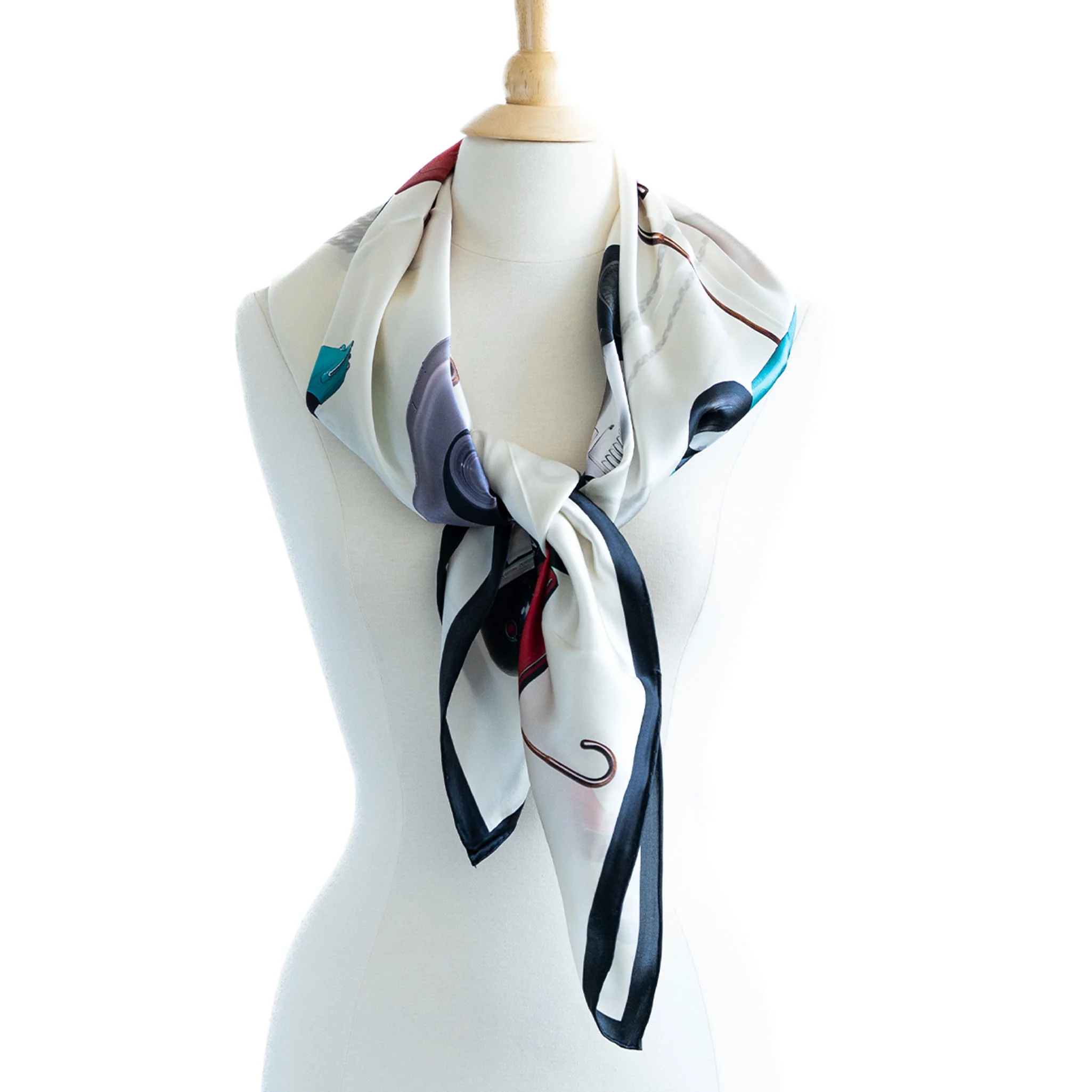 Vintage Cars Silk Scarf - Image 10