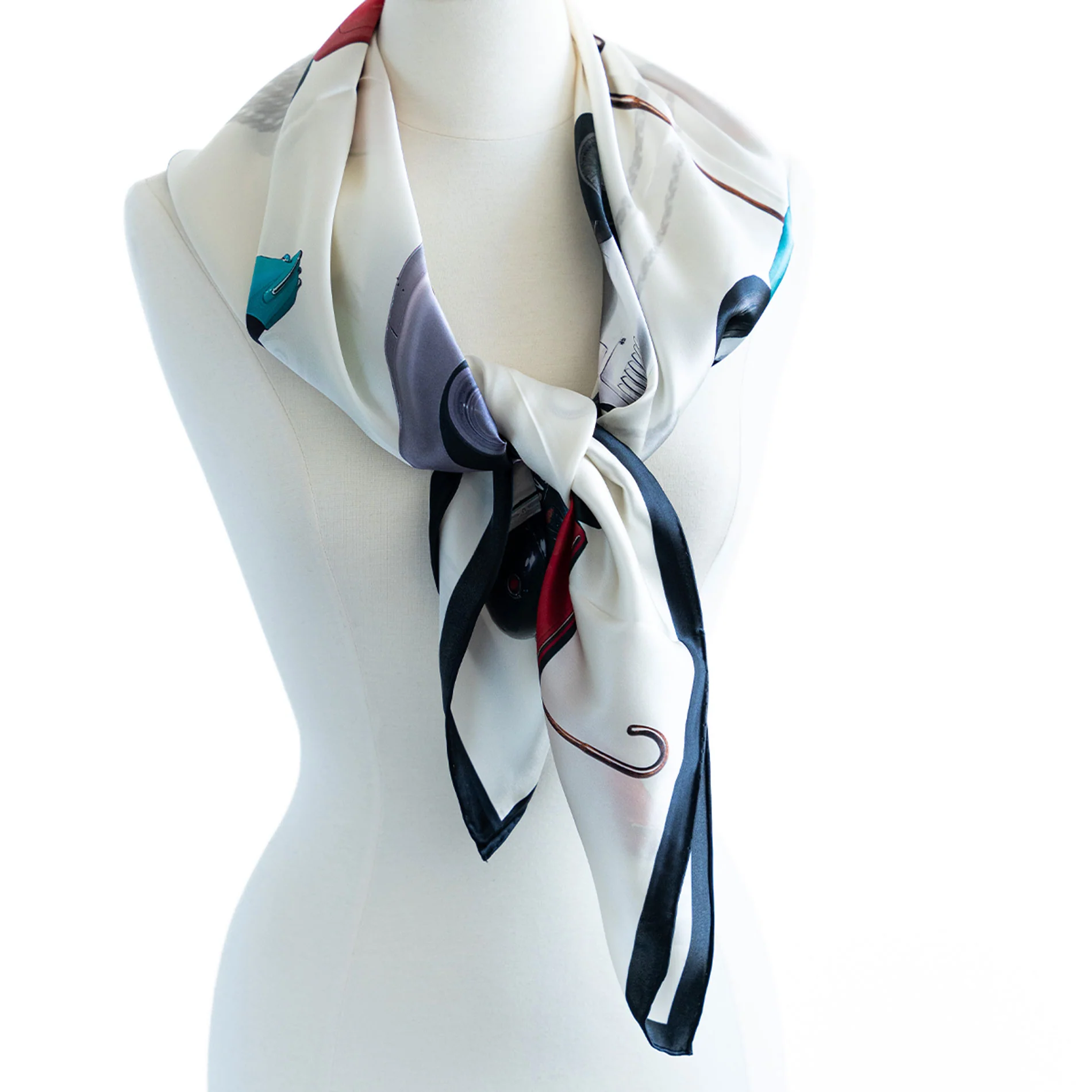 Vintage Cars Silk Scarf - Image 7