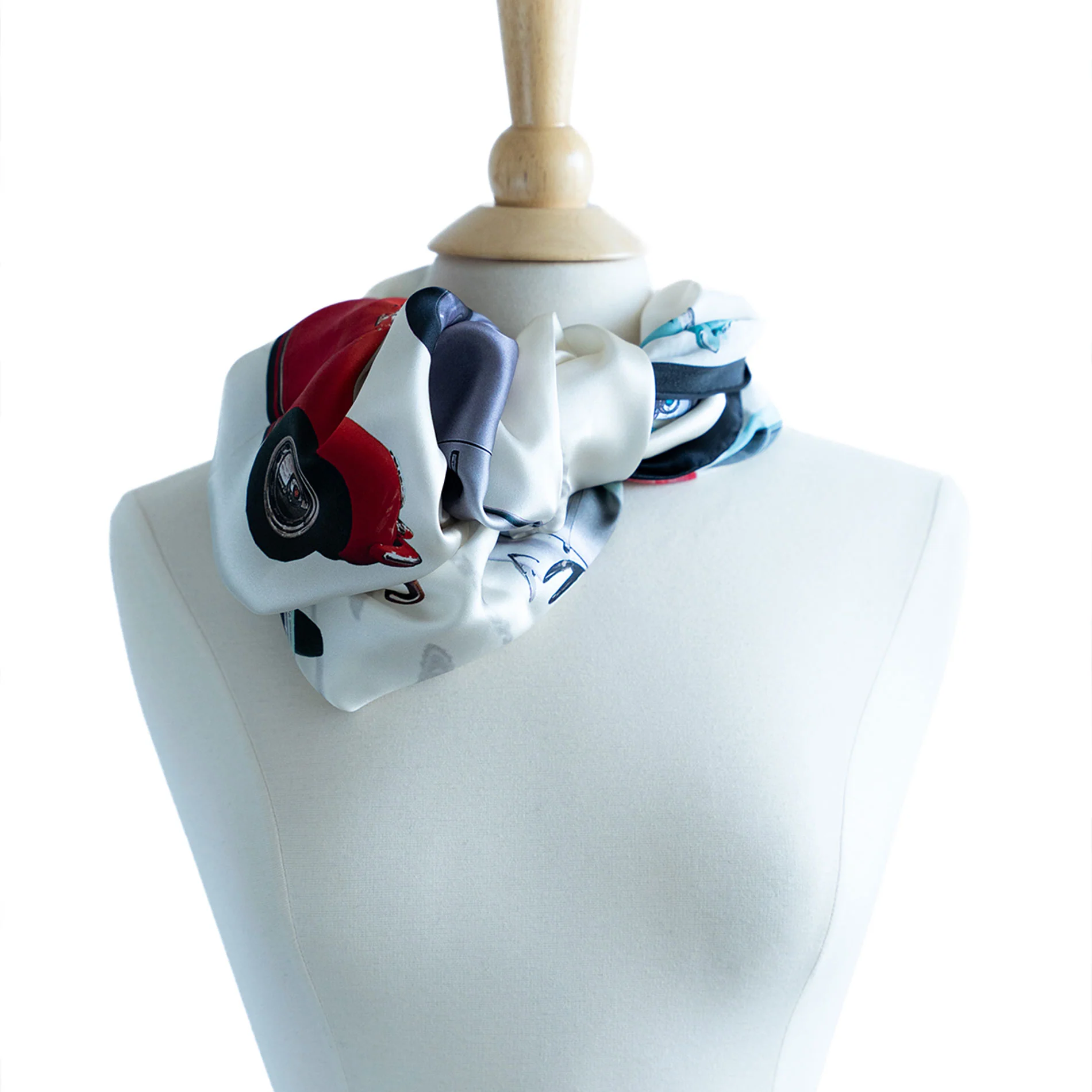 Vintage Cars Silk Scarf - Image 8